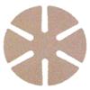 2-Step Fining Pads for Plastic - Second Fine - 3" 3 Mic Lensmate - 6 Petal