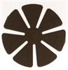 2-Step Fining Pads for Polycarbonate    (3", 7-Petal M-1000, 2nd Fine)