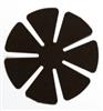 2-Step Fining Pads for Polycarbonate - Second Fine - 3" Polycarbonate 2000 Second Fine - 7-Petal