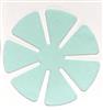Value-Economy Polish Pads - 3" Round Green Supreme - 7-Petal