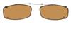 Solar 52mm Slim Rectangle Brown Polarized with Bronze Frame