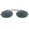 42 mm  Low Oval Gray Polarized with Gold Frame