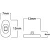13 mm Symmetrical, Plastic Screw Nose Pad (bag of 25 pairs)