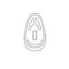 16 mm Symmetrical, Silicone, Snap Nose Pad (bag of 25 pairs)
