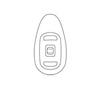 17 mm Symmetrical, Silicone, Screw Nose Pad (bag of 25 pairs)