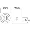 9 mm Round, Symmetrical, Silicone, Snap Nose Pad (bag of 25 pairs)