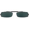 48 mm  Slim Rectangle Gray Polarized with Black Frame