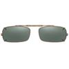 48 mm  True Rectangle Gray Polarized with Black Frame