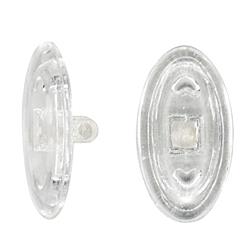 13mm Oval Symmetrical, Silicone Screw Nosepad