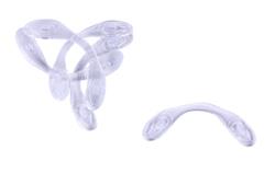 36.8 mm Silicone, Snap Strap Bridge Nose Pad (bag of 5 pairs)