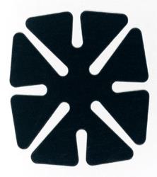2-Step Fining Pads for Plastic - First Fine - 2 3/4" x 3 1/8" 15 Micron - 8-Petal