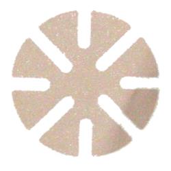 2-Step Fining Pads for Plastic - Second Fine - 3" 3 Mic Lensmate - 8-Petal