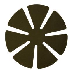 2-Step Fining Pads for Polycarbonate - Second Fine  - 80 mm P1200 Aluminum Oxide - 7-Petal