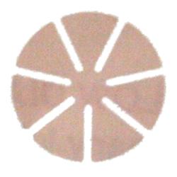2-Step Fining Pads for Plastic - Second Fine - 80mm 3 Mic Lensmate - 7-Petal