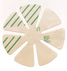 1-Step Fining Pads for Polycarbonate - 83 mm OptiFilm 30 Polycarbonate First Fine - 7-Petal