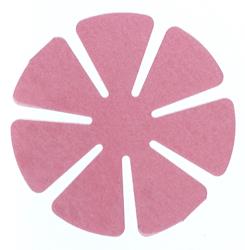 Fining Pads for Plastic - Second Fine - 3" 3 Micron Lensmate - 7-Petal