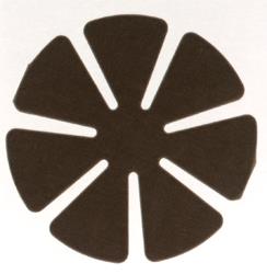2-Step Fining Pads for Polycarbonate    (3", 7-Petal M-1000, 2nd Fine)