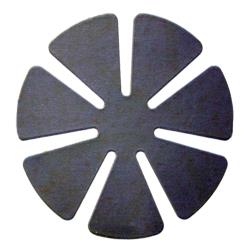 1-Step Fining Pads for Plastic - 3" P800 Compensated - 7-Petal
