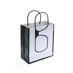 NON-IMPRINTED Designer Paper Bags - Small 6.5 W x 3.25 D x 8" H (100/box)