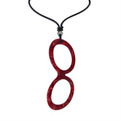 Necklace - Red - Round