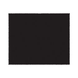 NON-IMPRINTED Black Basic Microfiber Cloth - Loose (100 per box) 