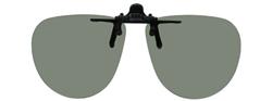 Flip-Up Gray lens Large Aviator 60A 51B with Black clip