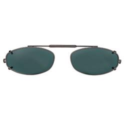 52 mm  Modified Oval Gray Polarized with Gunmetal Frame