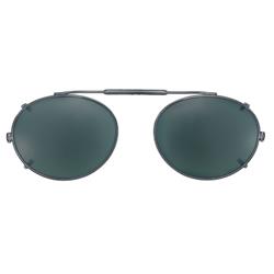 48 mm  Oval Brown Polarized with Gunmetal Frame
