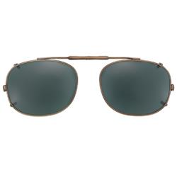 50 mm  Rectangle Gray Polarized with Gold Frame