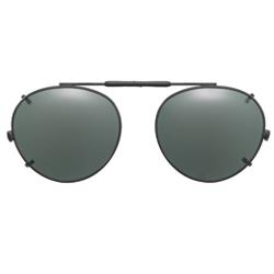 50 mm  Round Gray Polarized with Black Frame