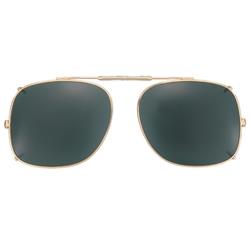 54 mm  Square Brown Polarized with Gunmetal Frame