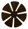 2-Step Fining Pads for Polycarbonate - Second Fine - 80 mm P1000 Second Fine - 7-Petal