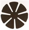 2-Step Fining Pads for Polycarbonate    (3", 7-Petal M-1000, 2nd Fine)