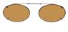 Solar 48mm Low Oval Brown Polarized with Bronze Frame