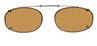 Solar 54mm Low Rectangle Brown Polarized with Bronze Frame
