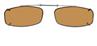 Solar 54mm Slim Rectangle Brown Polarized with Bronze Frame