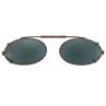 46 mm  Low Oval Gray Polarized with Gunmetal Frame