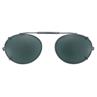 44 mm  Oval Gray Polarized with Gunmetal Frame