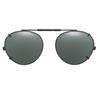 50 mm  Round Gray Polarized with Black Frame