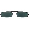 56 mm  Slim Rectangle Gray Polarized with Bronze Frame