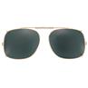 54 mm  Square Brown Polarized with Gunmetal Frame