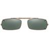 52 mm  True Rectangle Gray Polarized with Bronze Frame