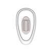 Silver Snap/Tear Drop - Plastic with Metal Insert (25 pair per vial)