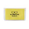 IMPRINTED Yellow Basic Microfiber Cloth-In-Case (100 per box / Minimum order - 5 boxes) 