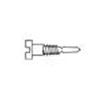 1.4 x 4.0 x 2.0 Stay-Tight Self-Aligning Silver Spring Hinge Screw (pack of 100)
