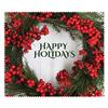 Happy Holidays Wreath (bag of 100 cloths)