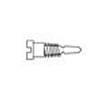 1.2 x 3.0 x 2.0 Stay-Tight Self-Aligning Silver Spring Hinge Screw (pack of 100)