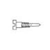 1.4 x 3.5 x 2.0 Stay-Tight Self-Aligning Silver Spring Hinge Screw (pack of 100)