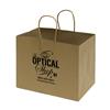 IMPRINTED NATURAL Kraft Bags - Large 10 W x 6 D x 8" H (100/box | Minimum order - 5 boxes)