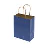 NON-IMPRINTED BLUE Kraft Bags - Small 6.5 W x 3.25 D x 8" H (100/box)